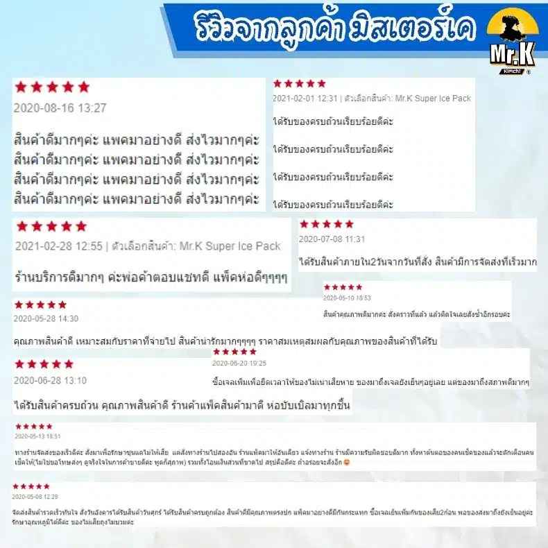 รีวิวเจลเก็บความเย็น