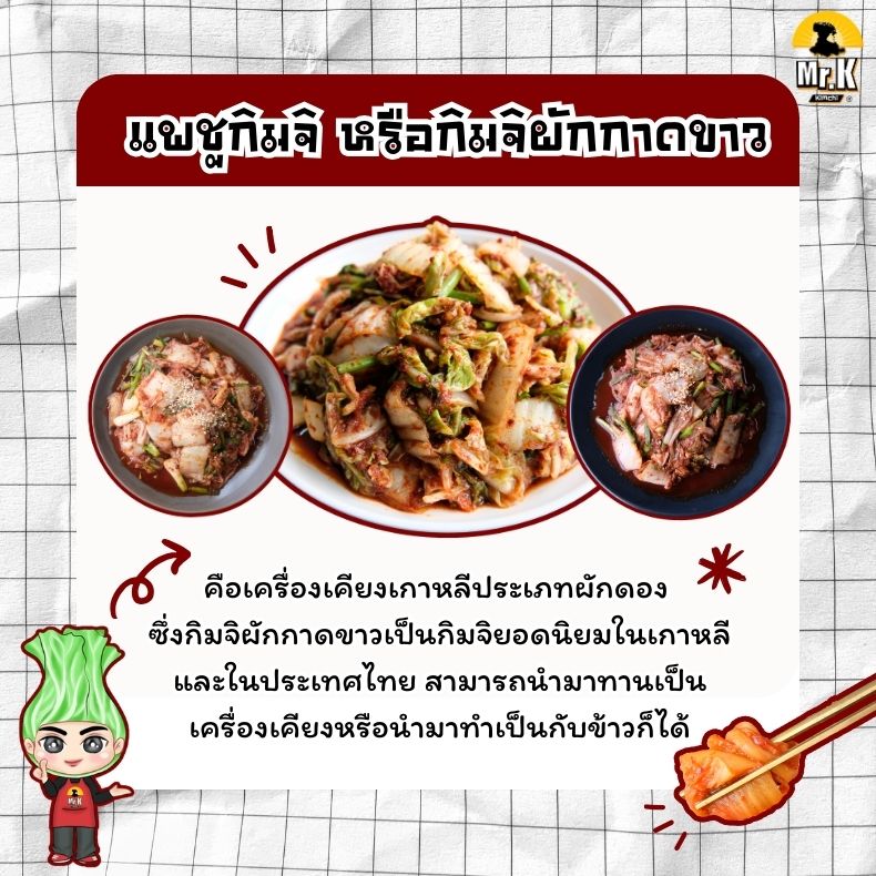 กิมจิผักกาดขาวคืออะไร