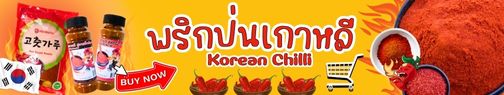 แบนเนอร์พริกป่นเกาหลี
