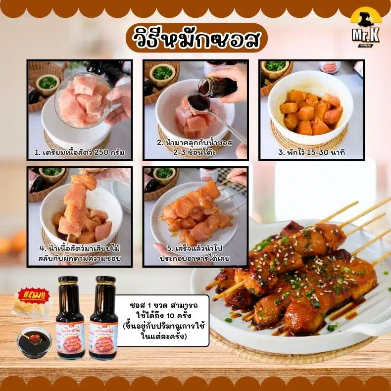 วิธีหมักซอสยากิโทริ